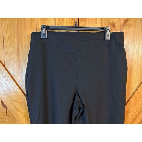 Chicos Womens So Slimming  Cropped Pants Size 10 Black Stretch (0292) - Picture 3 of 8